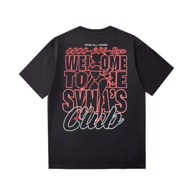

​Sports Super Street Wear Fashion Brand Summer New Cotton Printed T Shirt Short Sleeved Casual Fashion Loose Top Unisex