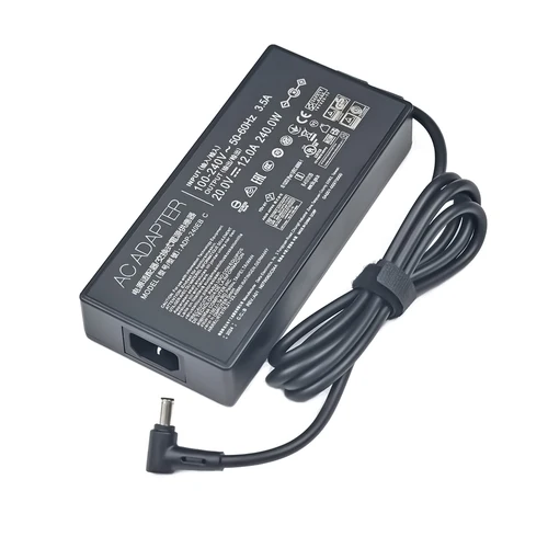 Imagen 2 del producto Nuevo cargador de ordenador portátil con adaptador de CA de 20V 12A 240W para ASUS ROG 15 GX550LXS RTX2080 fuente de alimentación ADP-240EB B 6,0X3,7mm G17 G713IM