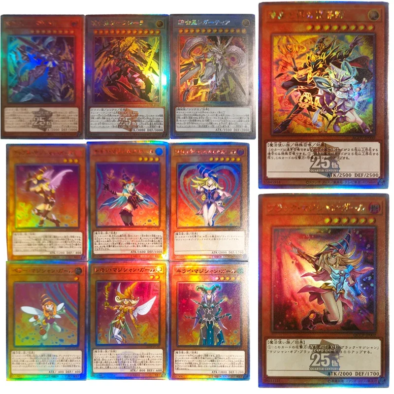 Yu-Gi-Oh Cards Black Magician Girl DIY Knight Boy anime collectible card Christmas birthday present Called by the Grave