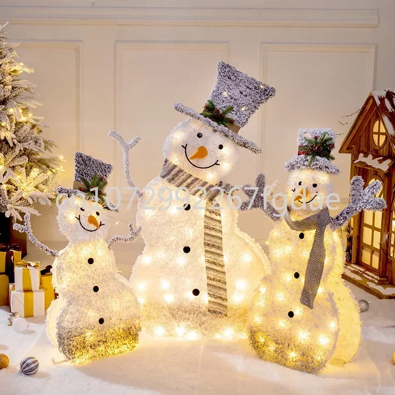 Christmas Tree, Elk, Snowman, Decorative Props, Christmas Decoration Set, Christmas Decoration Scene Layout