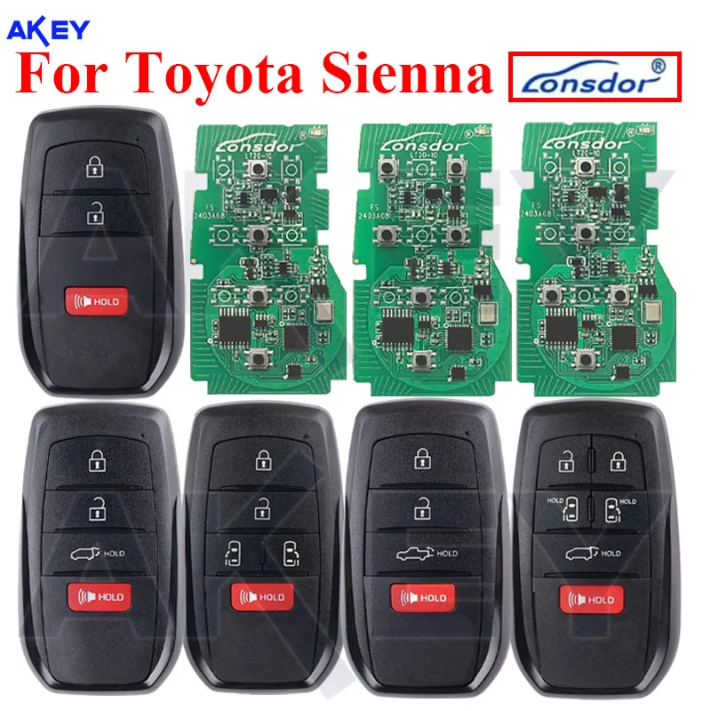 Lonsdor Auto Key 8A Chip For Toyota Sienna Tacoma Tundra Venza BZ4X 2021-2024 Support K518 K518ISE KH100+ Generate Smart Fob