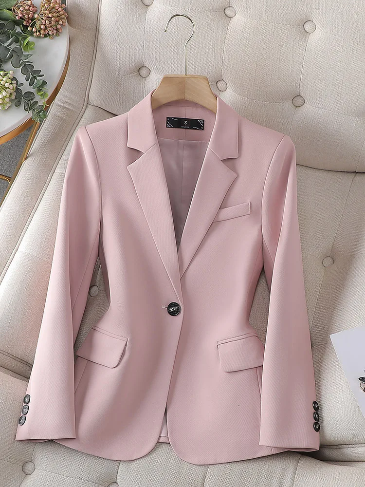 Cotton Women Suit Blazer 1 Piece Jacket Female Spring Office Lady Business Work Wear Fashion Girl Coat Formal Prom Dress