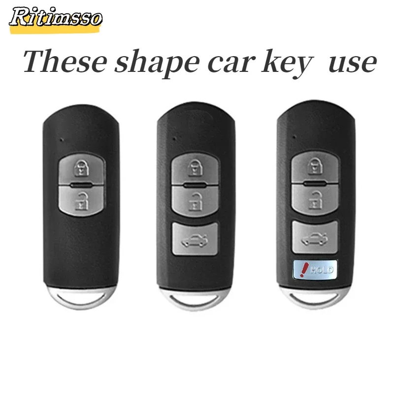 Zinc Alloy + PU Leather Car Key Case Full Cover For Mazda Atenza Axela 2 3 6 Demio CX-5 CX5 CX-3 CX7 CX-9 CX30 2018 2019 2020