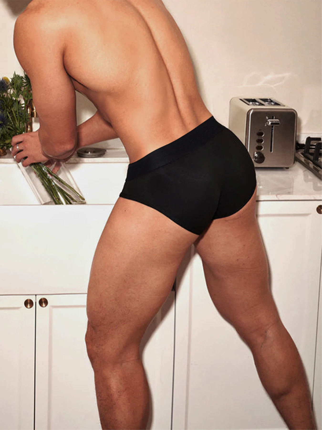 2Pcs Mixed Colors Cotton Comfortable Men's Breathable Briefs Simple Fashion Sexy Men Underwear Hip lifting Male Underpants