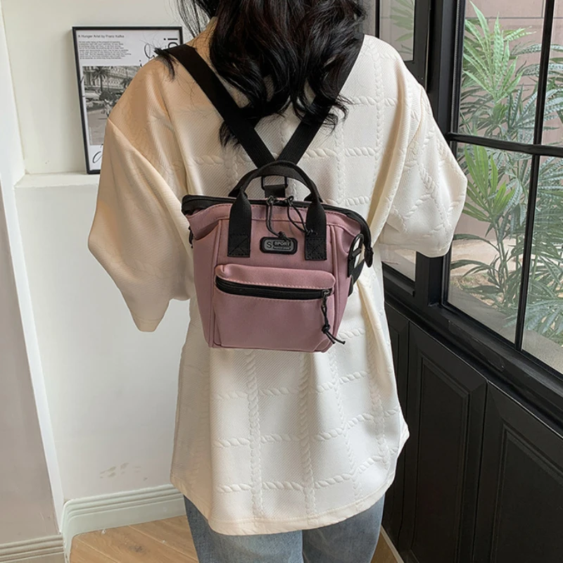 2024 Cross border Fashion Backpack Korean Edition Casual Fashion Couple One Shoulder Crossbody Bag Fashionable Popular Handbag