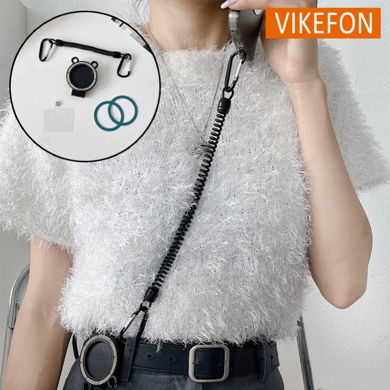 Портативный магнитный держатель для телефона, рюкзак/ремень с эластичной веревкой, подставка для мобильного телефона без помощи рук для Magsafe iPhone 16, 15, 14, 13