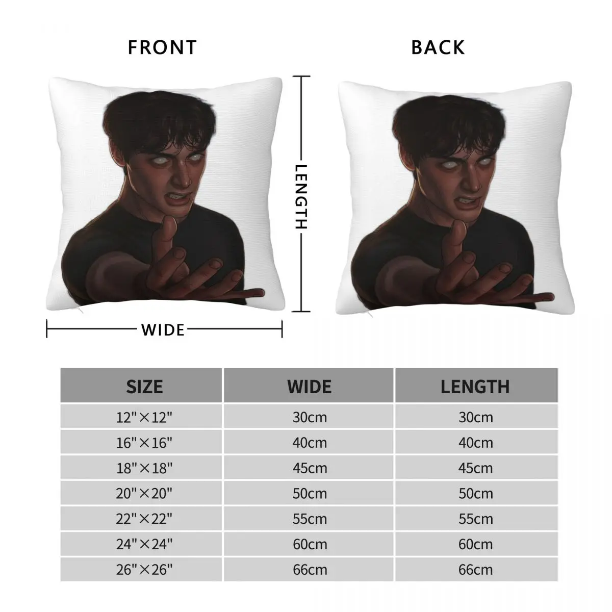 Will Byers Noah Schnapp Pillowcase Polyester Linen Velvet Printed Zip Decorative Throw Pillow Case Sofa Seater Cushion Cover