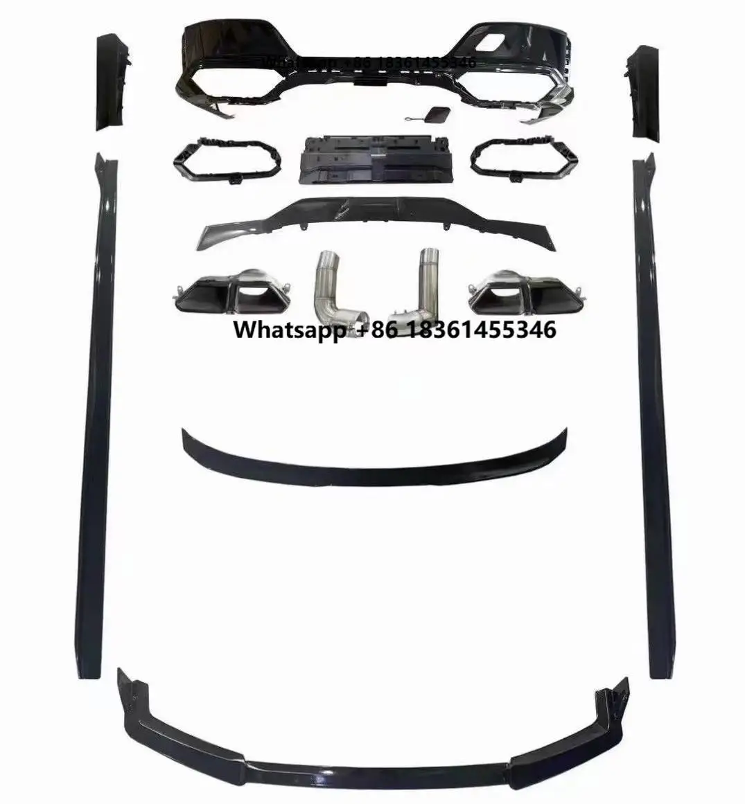 

For 7 Series G70 2023y+ STLF Economical Body Kit Gloss Black PP Material Look M760 Black Knight Aero Kit