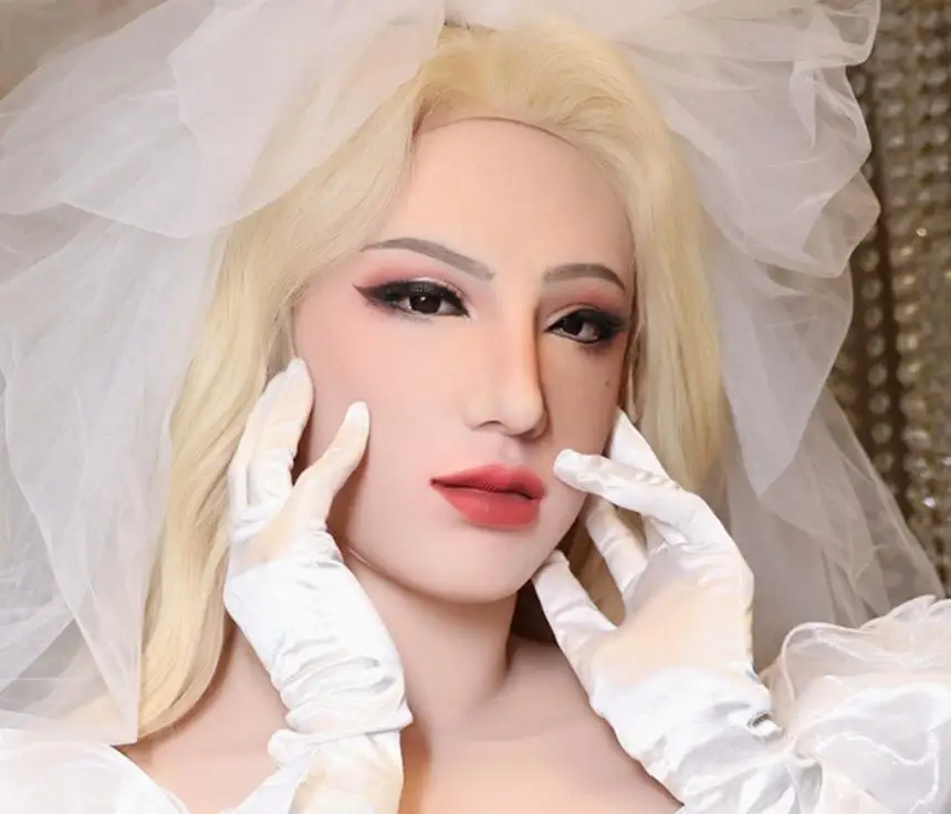 

(Hui Makeup) Силиконовая маска для косплея на всю голову, кигуруми, мужская и женская маска для транссексуалов, Drag Queen