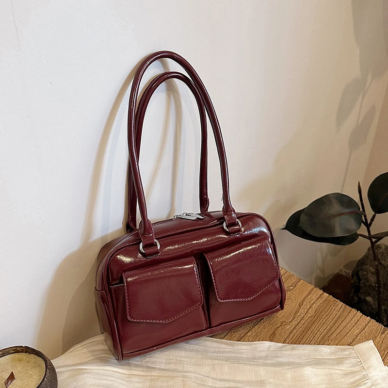 

Роскошные модные сумки для подгузников для женщин, элегантные дизайнерские кожаные сумки, винтажные простые сумки-тоут с большой вместимостью