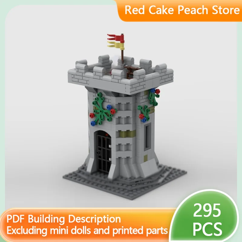 

Модель средневекового замка MOC, строительные блоки, замковая башня, модульная технология, детские праздничные подарки, конструктор, игрушки для сборки