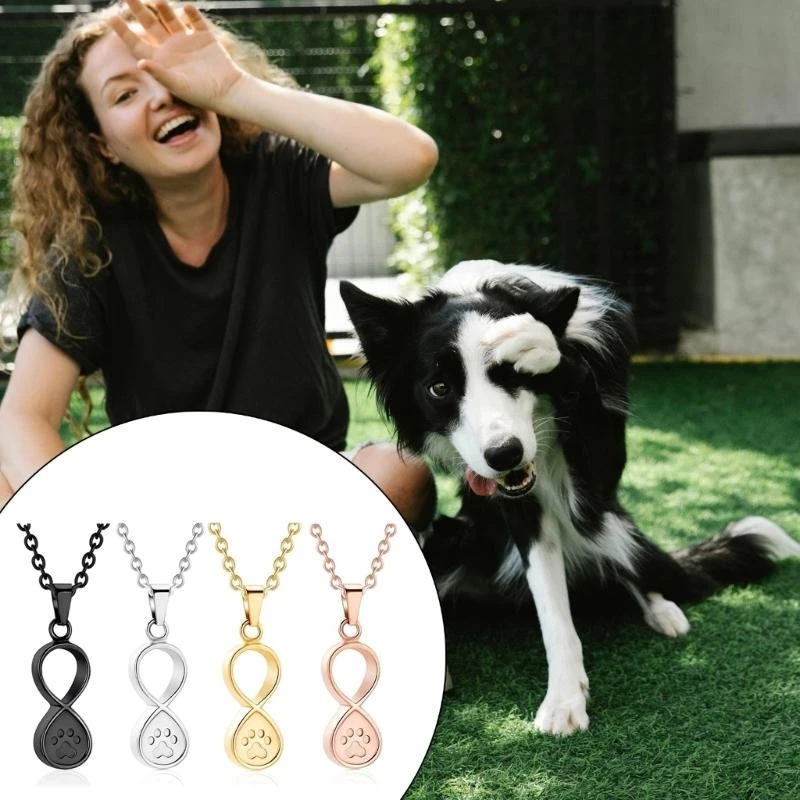 

Infinite Ashes Locket Memorial Jewelry Cremation Box Daily Wear Dog Pattern