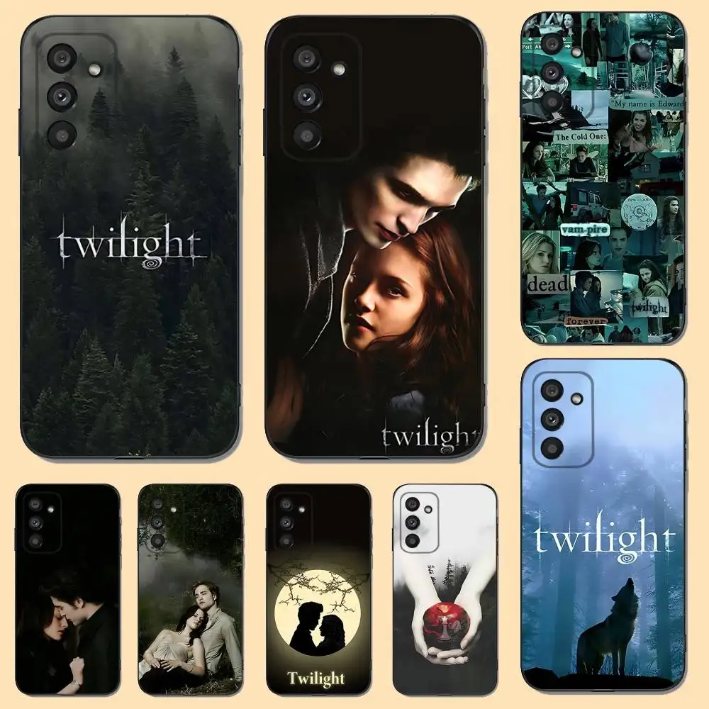 حافظة هاتف T-Twilight TV S-Series لهاتف سامسونج S 25,24,23,22,30,21,10,9,Ultra,Plus,Lite,FE,4,5G حافظة سوداء ناعمة #1