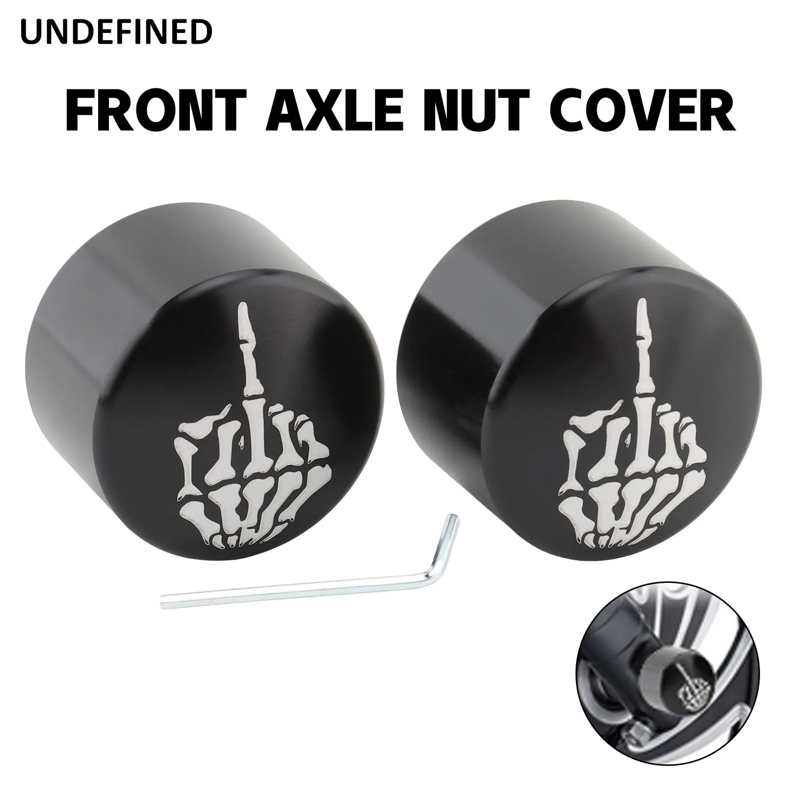 Motorcycle 29mm Front Axle Nut Covers Caps For Harley Touring Street Glide Sportster XL 883 1200 Dyna Low Rider Softail Fat Boy