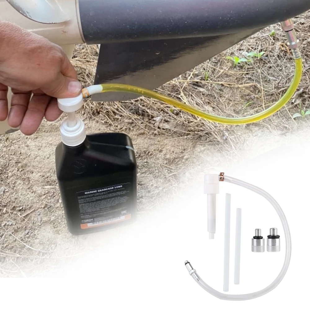 8 มม.10 มม.อะแดปเตอร์ 3/8 นิ้ว Universal สําหรับมาตรฐาน Quart ขวด Mariner Outboards มอเตอร์ Lower Unit เกียร์น้ํามันปั๊ม