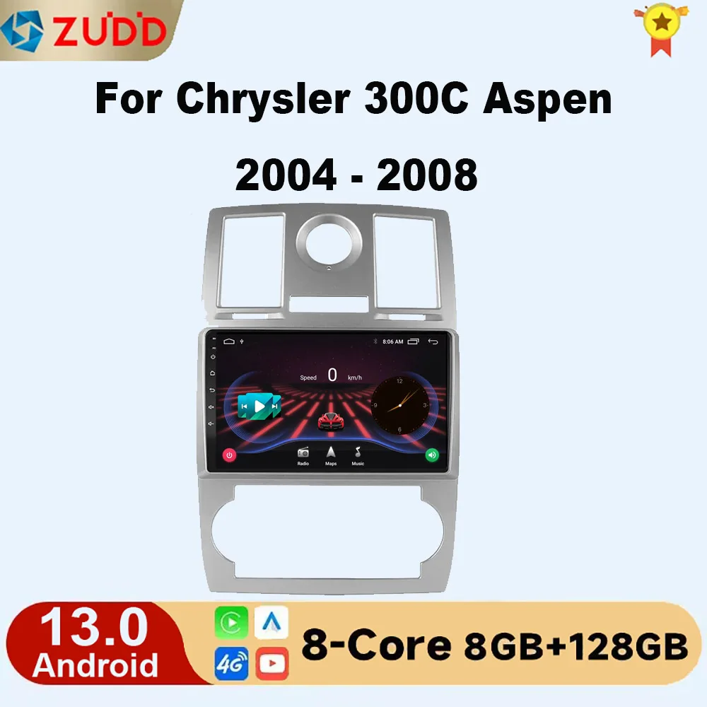 

Android 13 8G+128G For Chrysler 300C Aspen 2004 - 2008 Car Radio Car video players CarPlay Android Auto GPS No 2 din 2din DVD