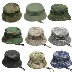 Men's Camouflage Bucket Hat Tactical Sunscreen  Outdoor Travel Climbing Fishing Caps Training Beach Panama Hiking Hat