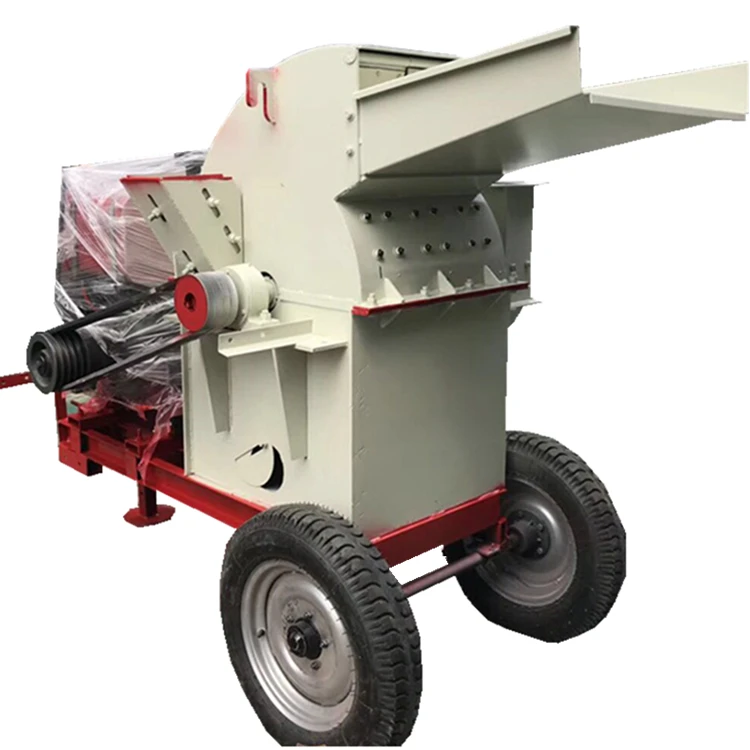 China Forestry Self Feeding Wood Chipper Hydraulic Tree Branch Leaf Shredder Mobile Wood Chip Crusher Machine