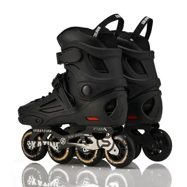 Youth and Adult PU Wheel Flashing Roller Skates Single Row Wheel Inline Skates for Men Women Fancy Models for Roller Skating