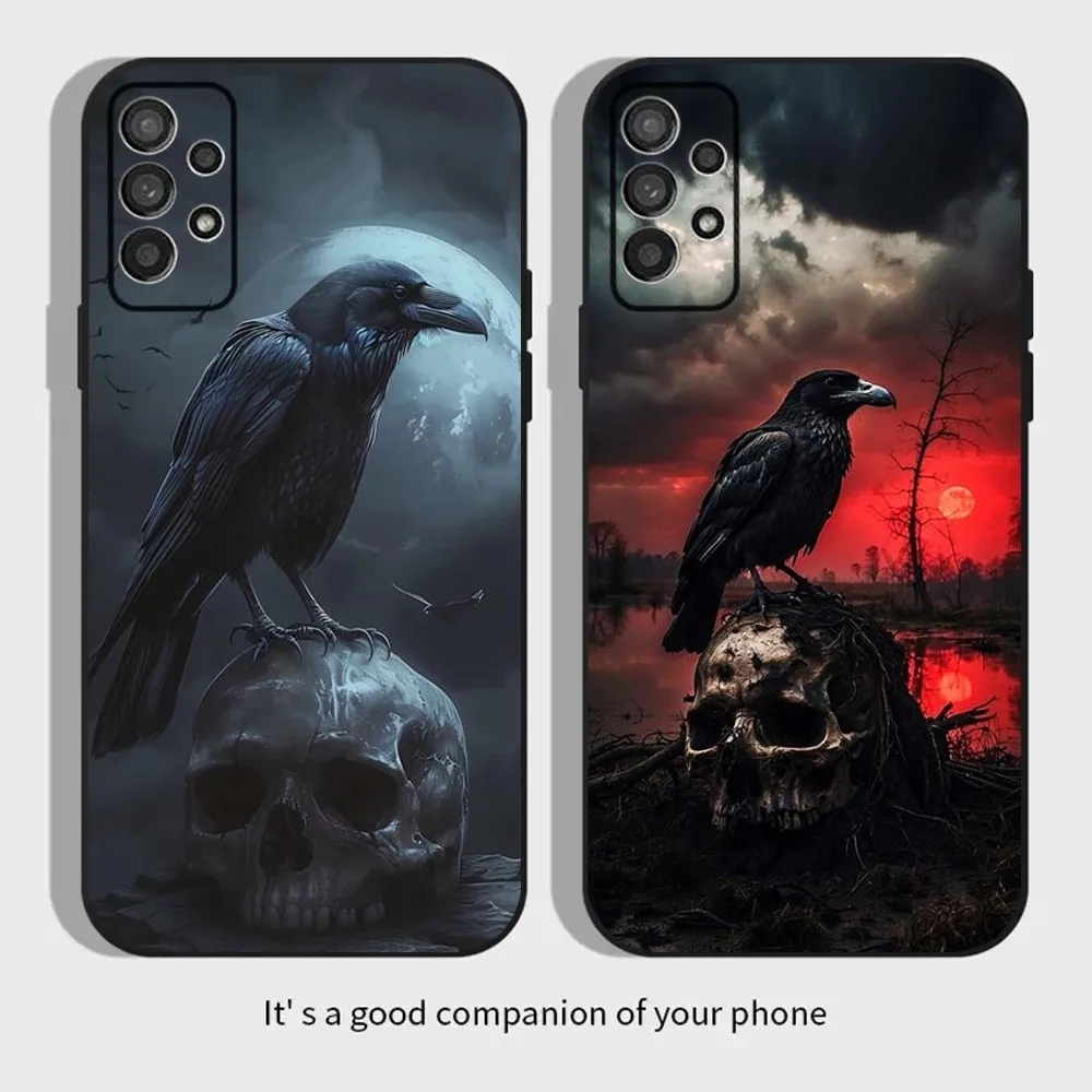 크로우 스컬 디자인 소프트폰 케이스 이미지