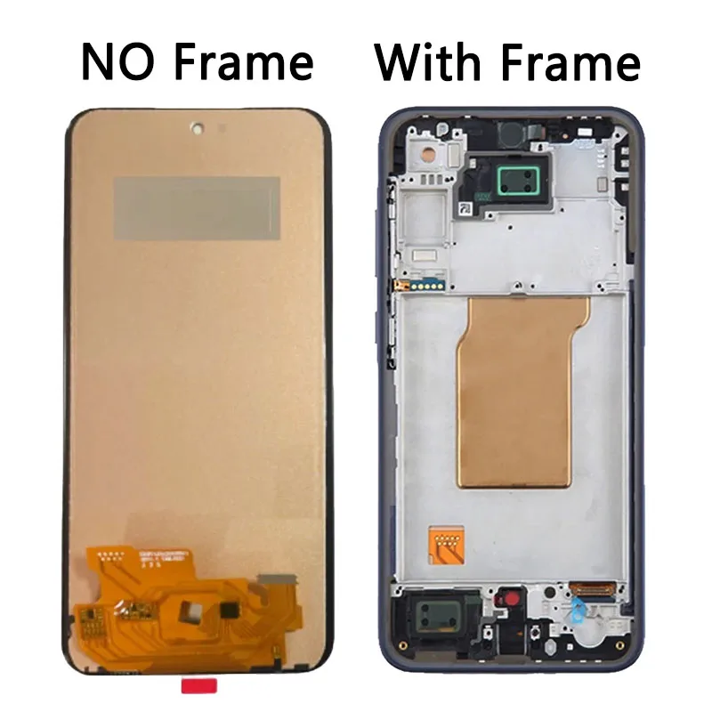 New 100% Tested For Samsung A35 5G LCD Display Touch Screen Digitizer Assembly For Samsung A356 Screen With Frame Replacement