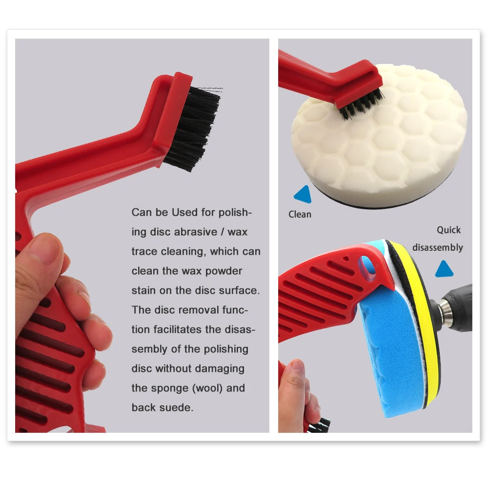 Polishing Disc Cleaning Brush Buffing Sponge Wool Pads Cleaning Brushes Car Polishing Pads Cleaning Tool