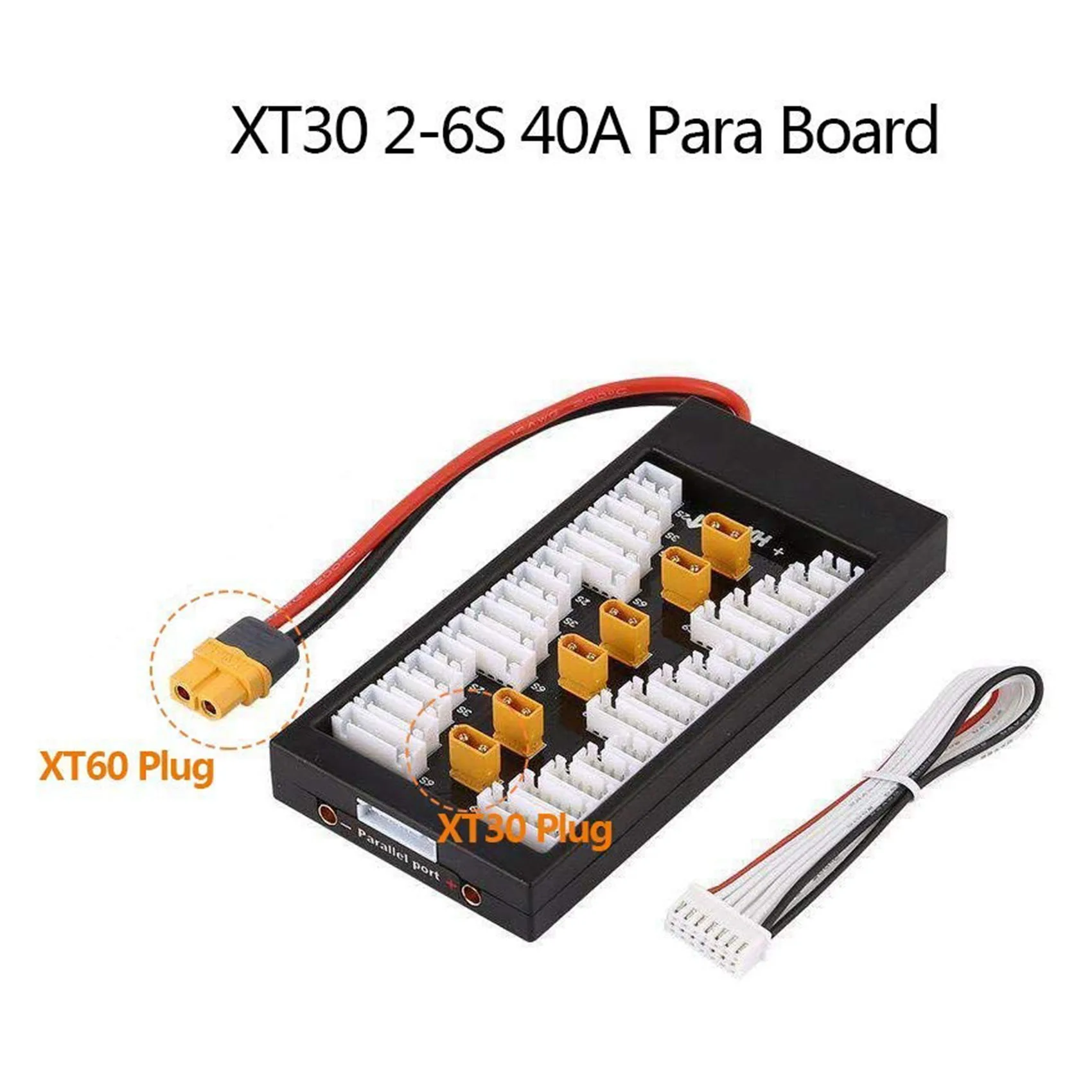 Placa de carregamento paralela, bateria Li-Polymer, entrada XT60 é adequada para ISDT, D2, Q6, SC-608, SC-620, XT30 2S-6 S, 40A