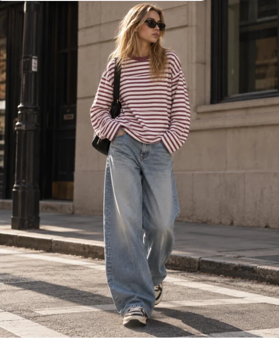 T-Shirts - تي شيرت طويل الأكمام للجنسين، بتصميم