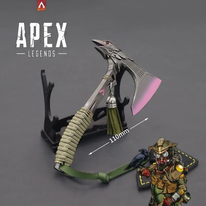 Apex Legends Heirloom Weapon Bloodhound Metal 15cm Raven Bite Game Metal Model Anime Sword Axe Keychain Sword Kid Gifts Toys