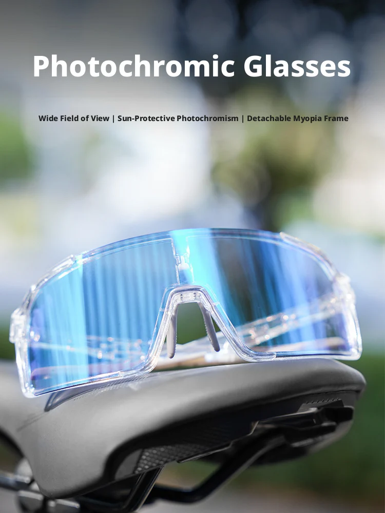 

Фотохромные велосипедные очки для спорта, ветрозащитные, с защитой от УФ400, для активного отдыха, дневного и ночного использования