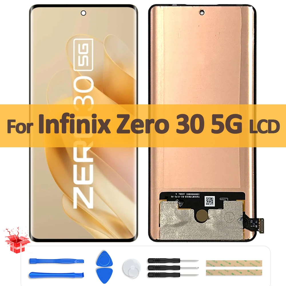 

6.78" Original AMOLED For Infinix Zero 30 5G LCD Display Touch Screen Digitizer Assembly For Zero30 5G X6731 Screen Replacement