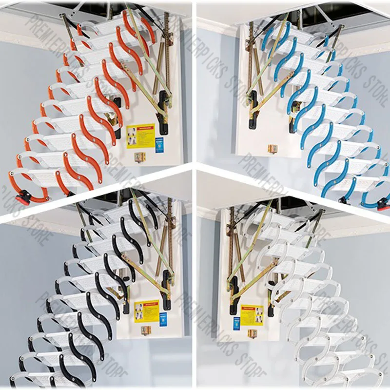 Concealed Attic Retractable Stair Indoor Household Electric Lift Compound Villa Fully Automatic Folding Extension Ladder