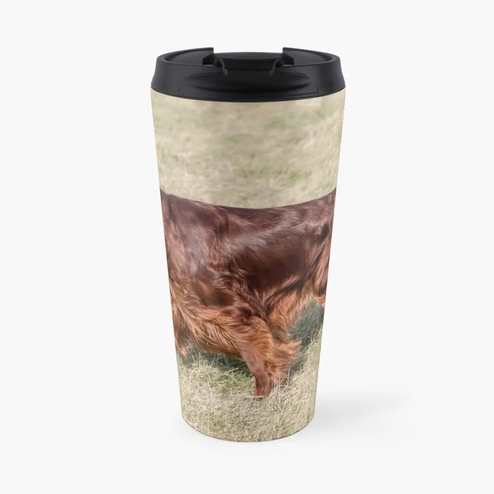 

Irish setter running in field Travel Coffee Mug Luxury Coffee Cups Butterfly Cup