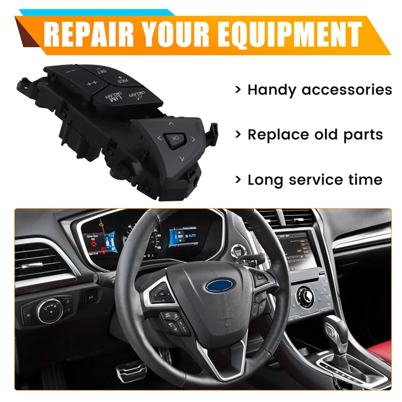 BB-عجلة القيادة التبديل مثبت السرعة التبديل DG9Z-9C888-AD DG9Z9C888AD لفورد فيوجن إيدج 2013-2023