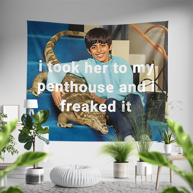 Aertemisi Ravi I Took Her To My Penthouse and I Freaked It Tapestry Wall Hanging Art for Bedroom Living Room Decor Party