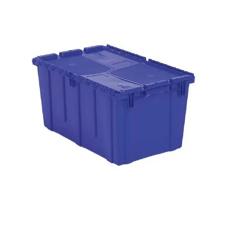 

Attached Lid Container, 17.2 gal, 26 7/8 in L, 16 7/8 in W, 12 1/8 in H, Blue, Plastic