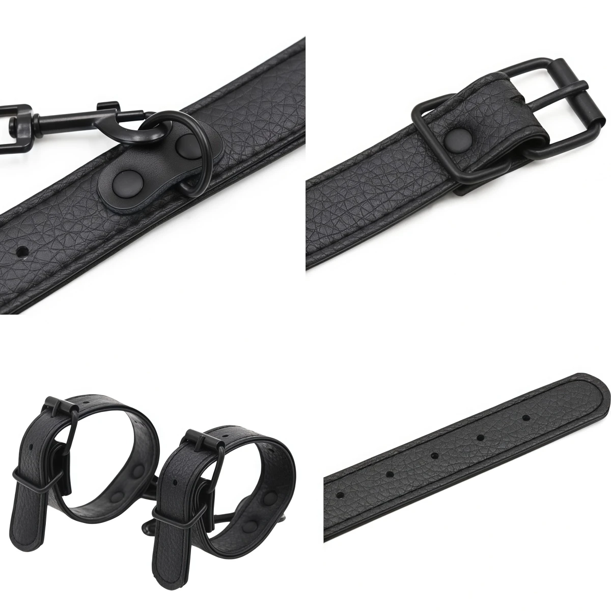 الرجال النساء تأثيري الأداء الدعائم حفلة ل عبودية الكفة سوار جلد مع أبازيم القوطية الشرير نمط معصمه قابل للتعديل #4