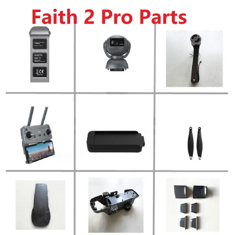 CFLY Faith2 Pro RC 드론 예비 부품 블레이드 프로펠러, 쉘 카메라 케이블 암 레그 모터 충전기, GPS 배터리 Faith2 Pro