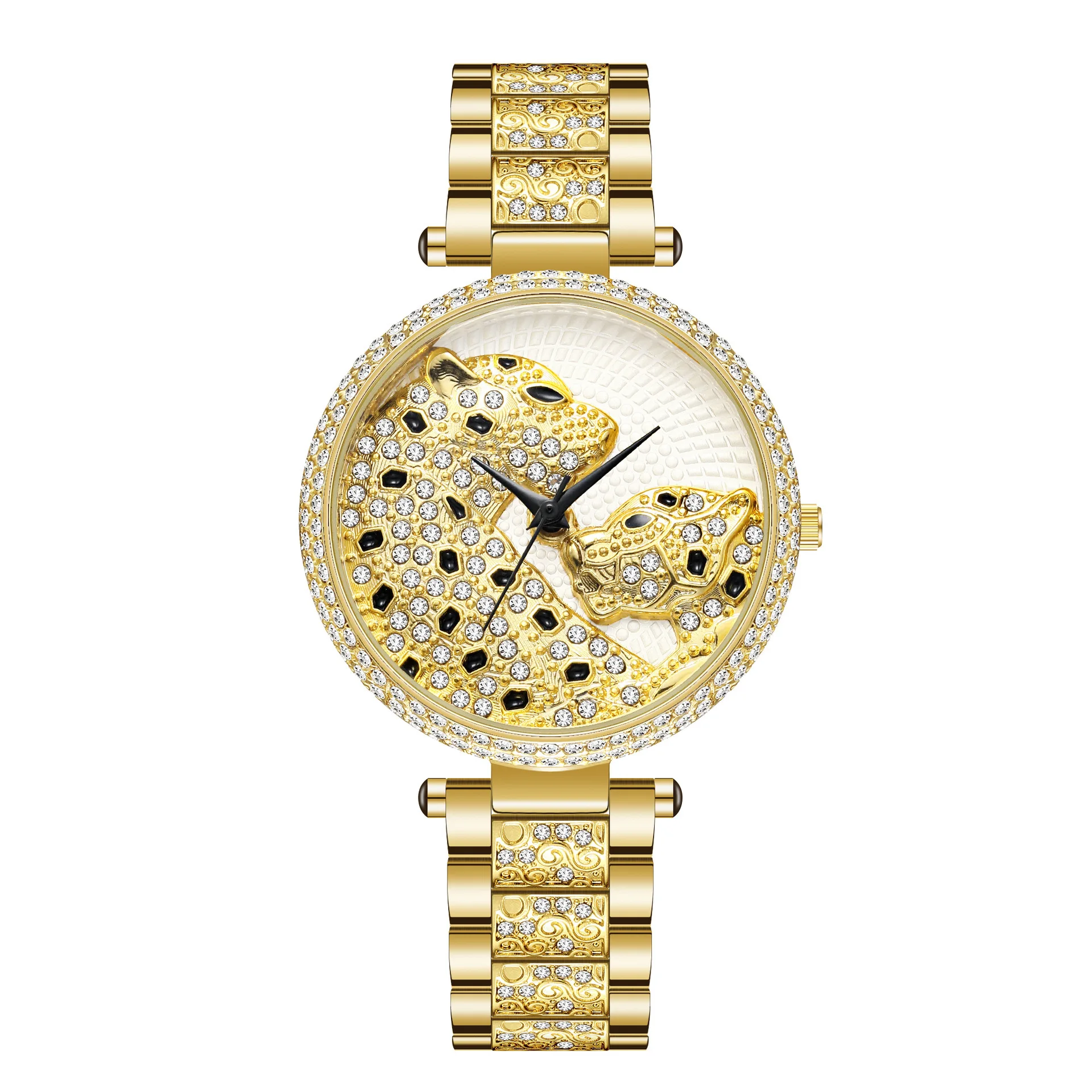 Diamond Leopard Women Quartz Watch Fashion Bling Casual Ladies Watch Female Quartz Watch