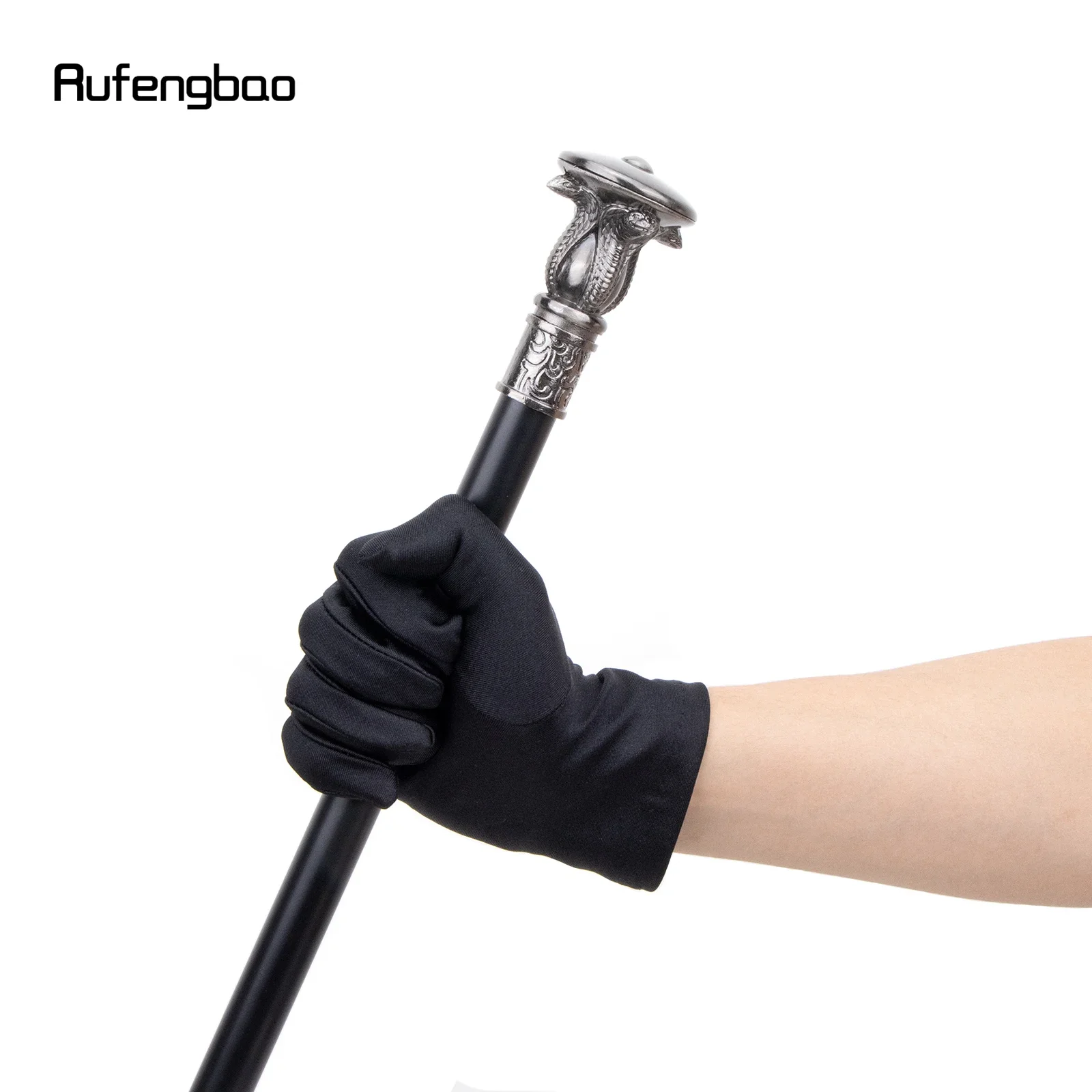 أربعة رئيس الأفعى فرعون عصا للمشي موضة قصب لوحة تأثيري كروسير عصا للمشي أداء المرحلة قصب 93 سنتيمتر