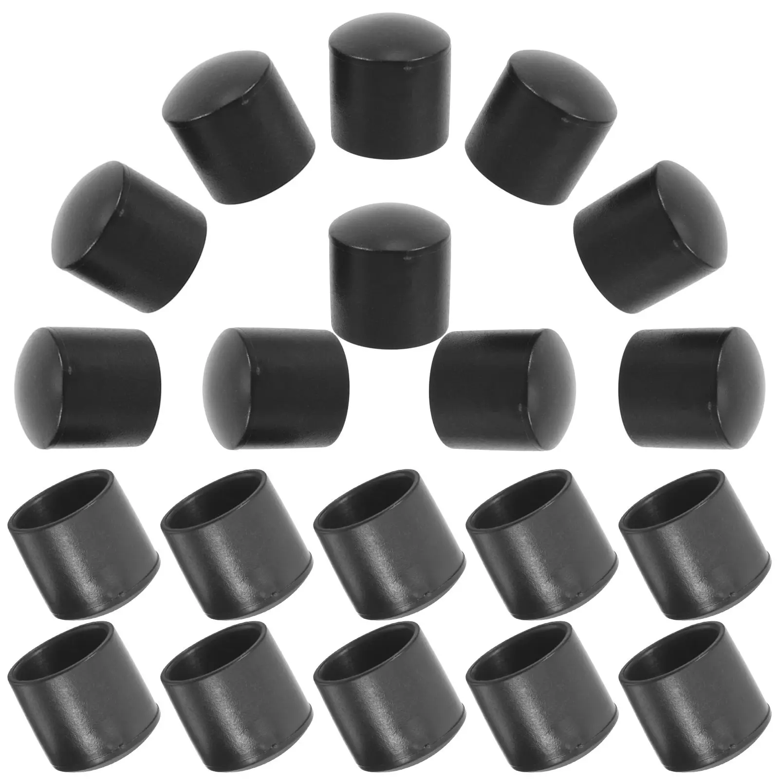 

50pcs Tent Accessories 16mm Plastic Cap Camping Hiking Stick Tips Pole Connector Tarp Tent Pole Insulation Protective Cover