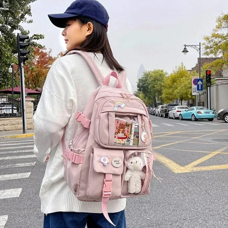 Zaino estetico della signora Kawaii Zaino scolastico Zaino coreano giapponese Zaino per studenti Bellissimo zaino scolastico