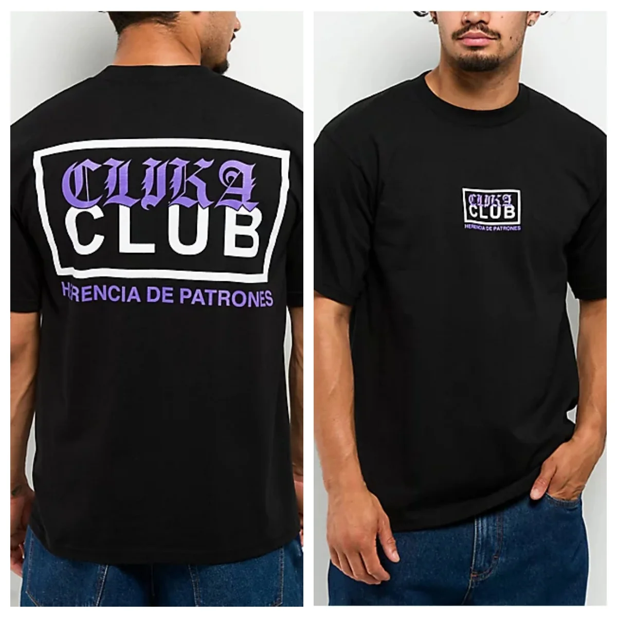 Schwarzes Pro Club T-Shirt aus 100 % Baumwolle, Grafik-T-Shirt für Herren und Damen, Sommer-Streetwear-Top – Detail 4