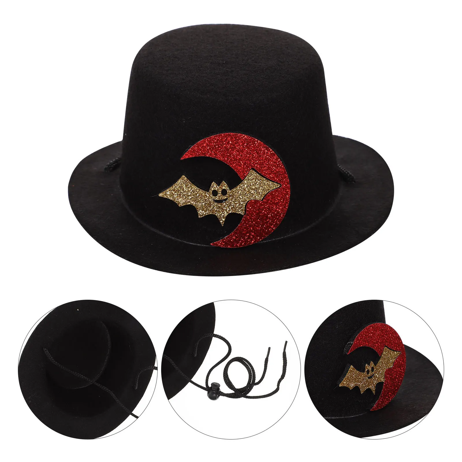 

Adjustable Bowler For Cat Puppy Kitten Party Costume Decorative Birthday Gift Small Wear-Resistant Stylish Household Headwear