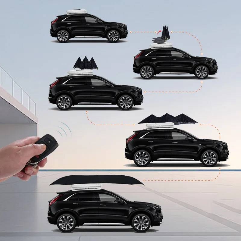 new SUV car parasol, fully automatic roof, solar charging car electric parasol