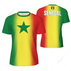 Sports Mesh T-shirt Senegal Flag For Running Bike Soccer Tennis Football Fitness Tees 3D Printed Custom
