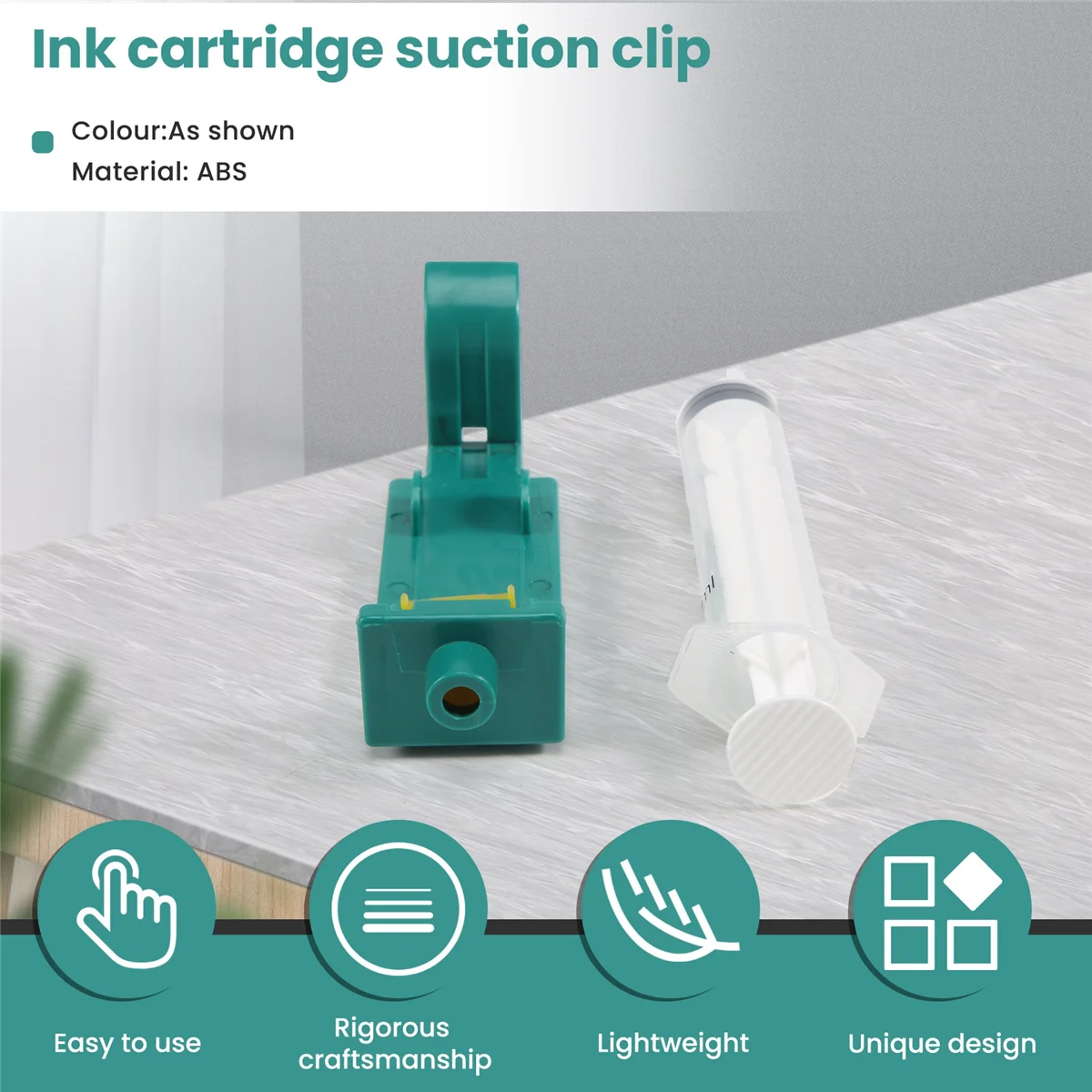 Ink Cartridge Refill Ink Tool Suction Clip Suitable for HP 45 51645 6615 51640 240 15 Absorption Clip Refill Clip Buckle DY