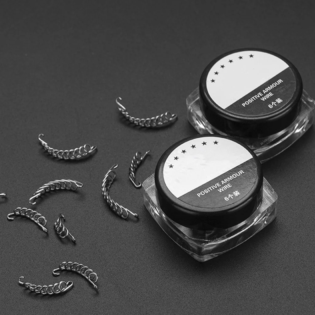 

12pcs Toenail Correction Wire Stainless Steel Reusable Ingrown Toenail Tool Pain Relief Daily Use Nail Care Compact Corrector