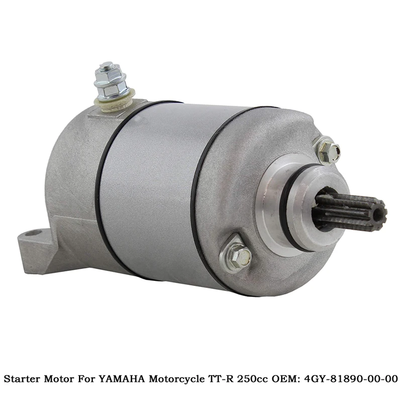 Motorcycle Electrical Starter Motor For YAMAHA TT-R 250 TTR250 YBR250 1993-2009 OEM: 4GY-81800-02-00 4GY-81890-00-00 Engine Part