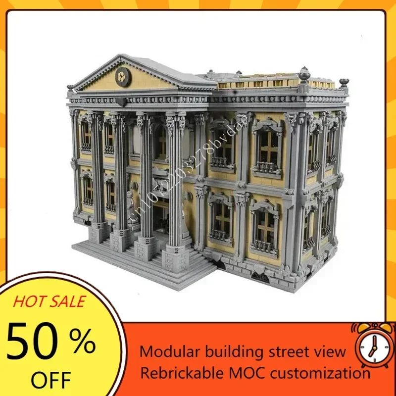 13861PCS Space War Military MOC Model Custom Puzzle Court House MOD Architecture DIY Holiday Assembly Toy Educational Gift